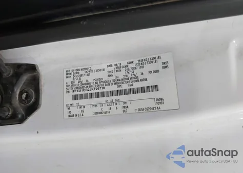 2018 Ford F-150 Xl из США, поврежденный, VIN 1FTEX1CB2JKF29718